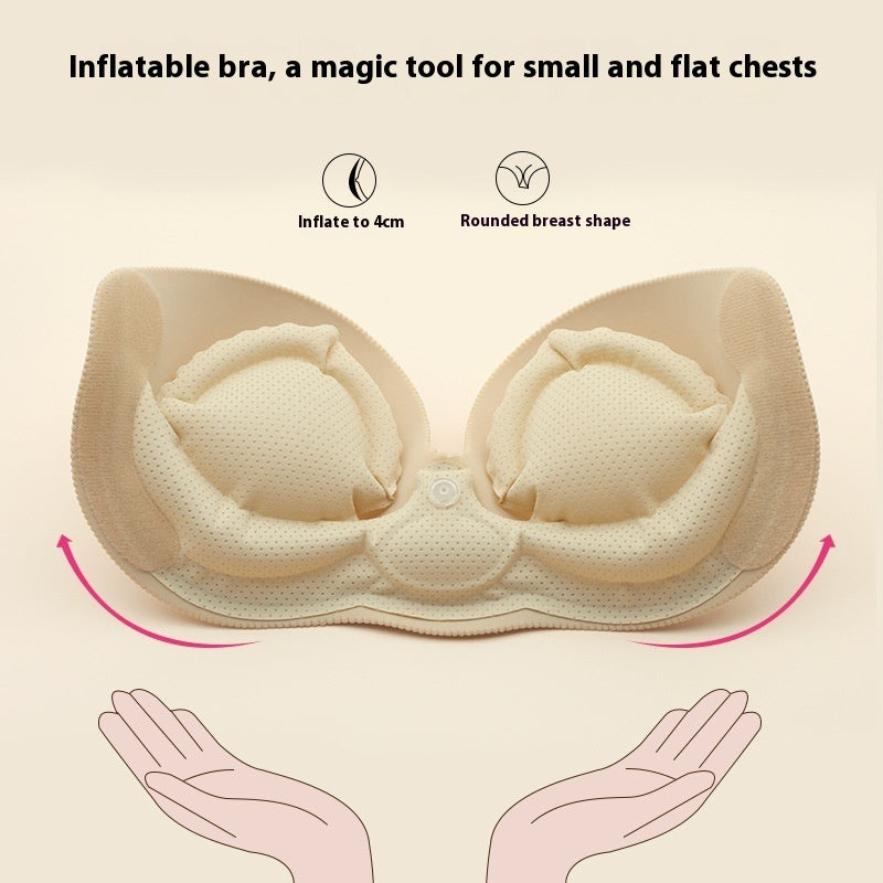 Inflatable Push Up Bras Chest Paste Invisible Large Push Up